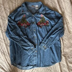 Bobbie Brooks Light Blue Denim Shirt